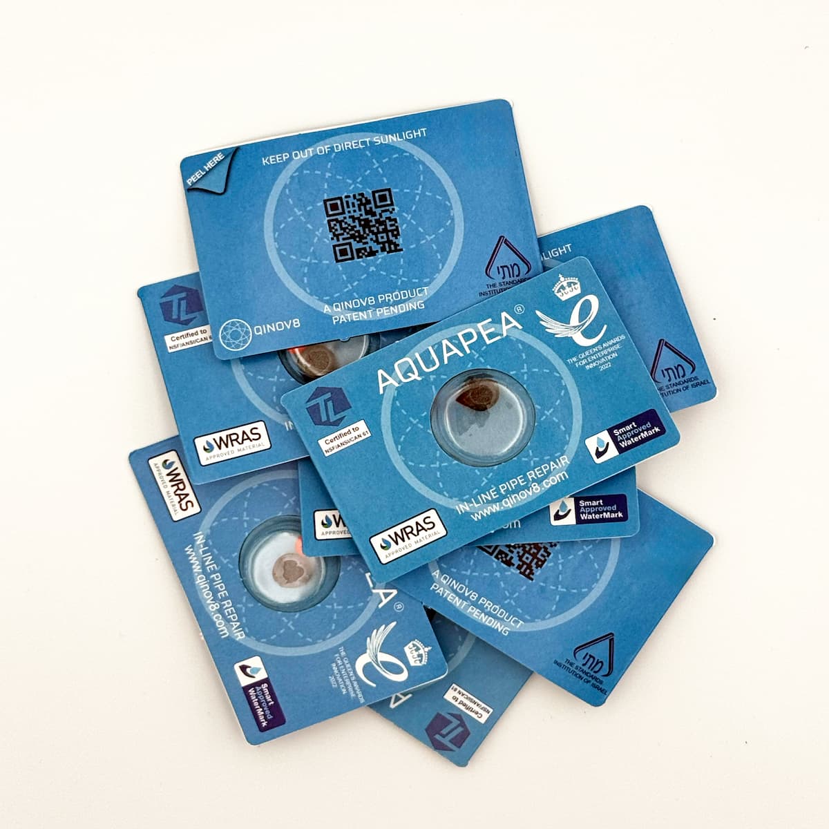 Aquapea repair products in four leak-flow ranges