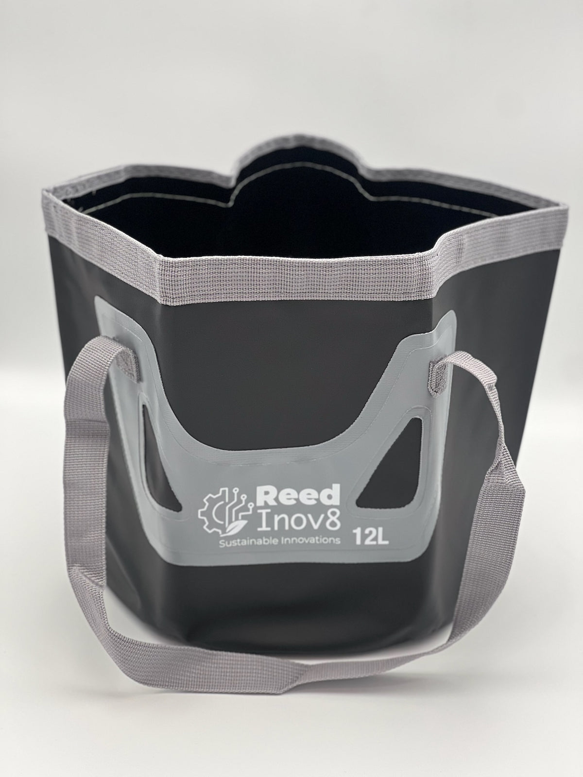 Black Reed Inov8 folding water bucket, 12L shown