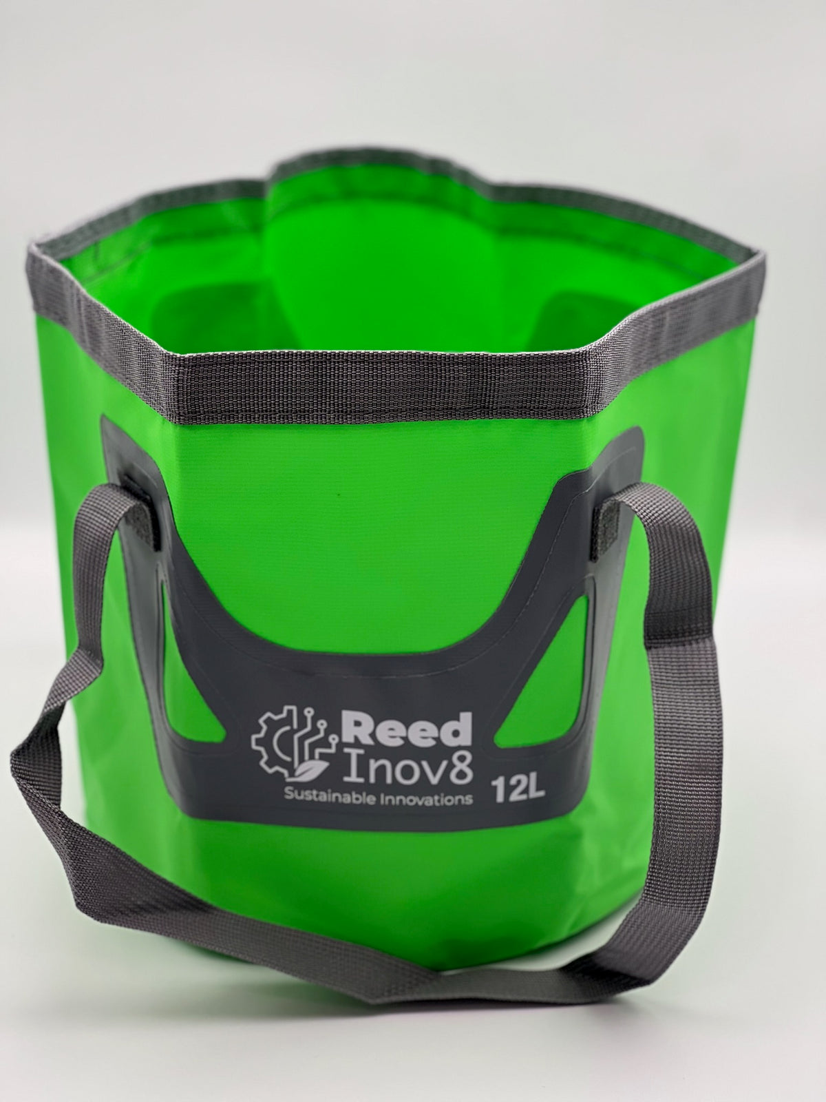 Green Reed Inov8 folding water bucket, 12L shown